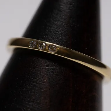 ドイツ留め（3石）